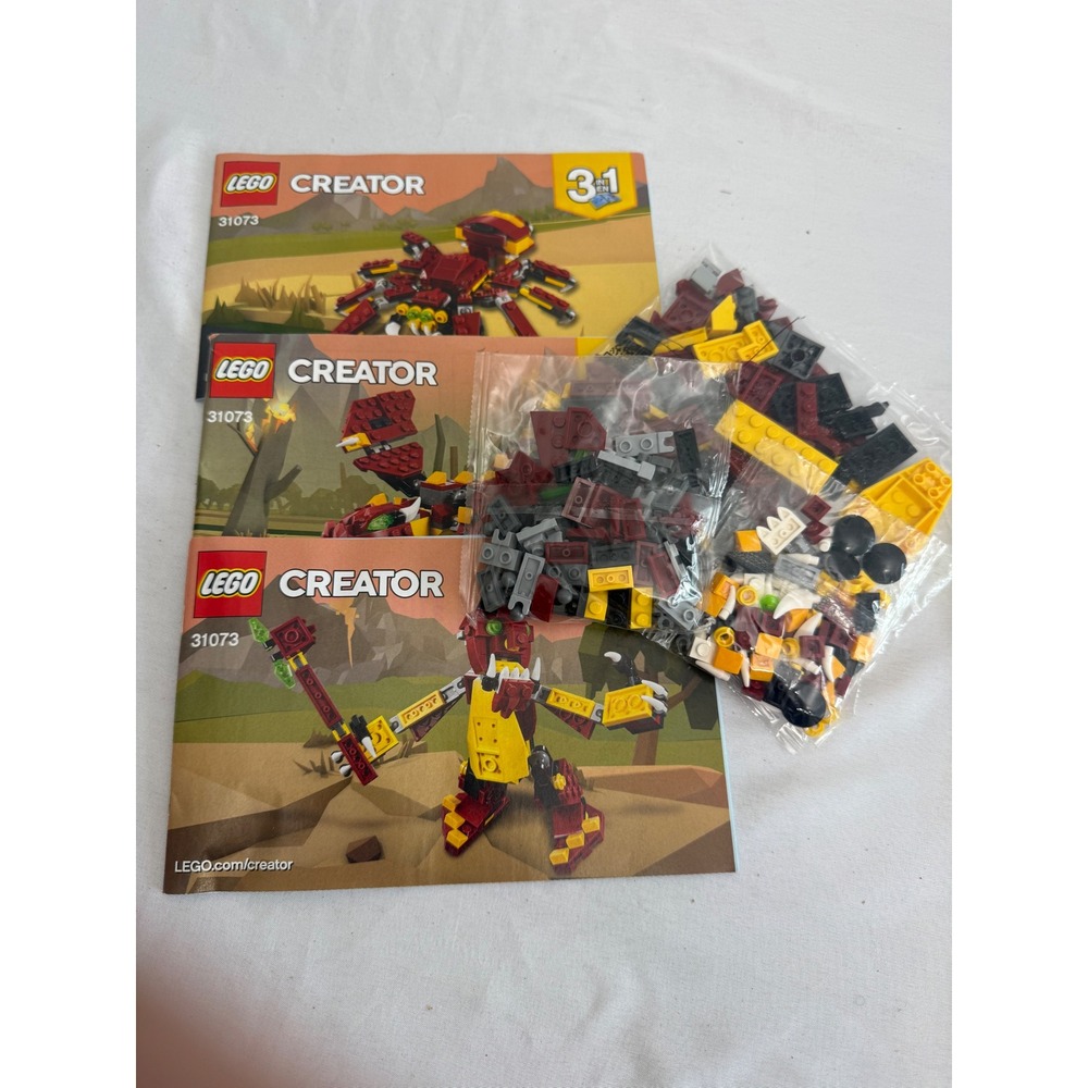 Lego Creator 3-in-1 Mythical Creatures 31073 Dragon Spider Troll Set